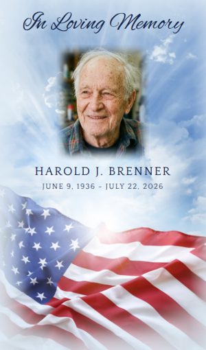Waving Flag design with a sample photo